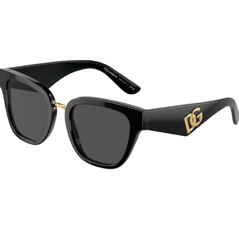 Dolce & Gabbana Black and Gold Designer Sunglasses DD026 - 10395F